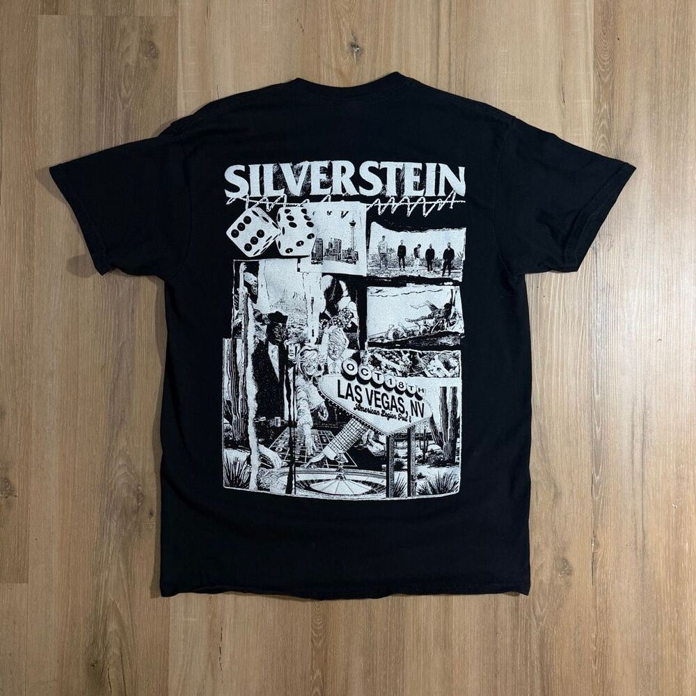 Silverstein Black Concert Shirt Las Vegas Show WWWY 2024 Post Hardcore Punk Alt